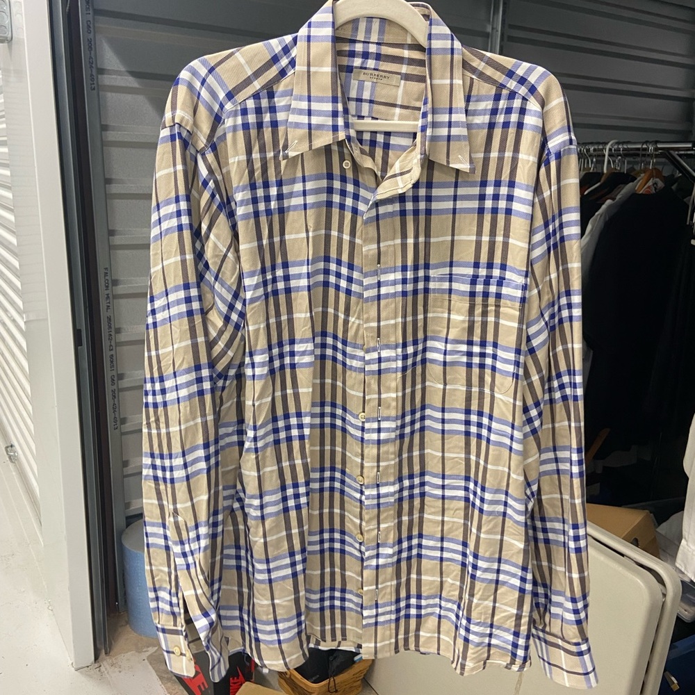 PLAID BURBERRY DRESS SHIRT